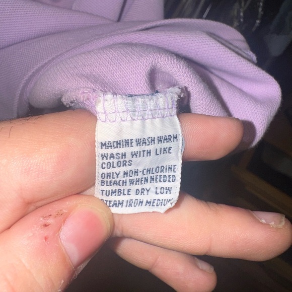 Vintage Y2K Polo Ralph Lauren Purple/Pink Polo Shirt Rare Preppy - Picture 5 of 5